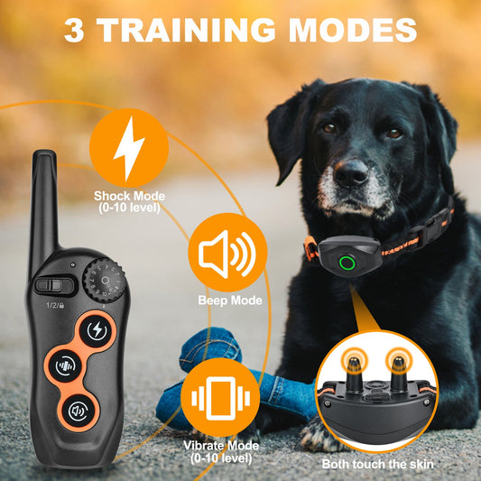 Dog Trainer Electronic Collar 600 M Remote Control Training Bark Stopper Waterproof