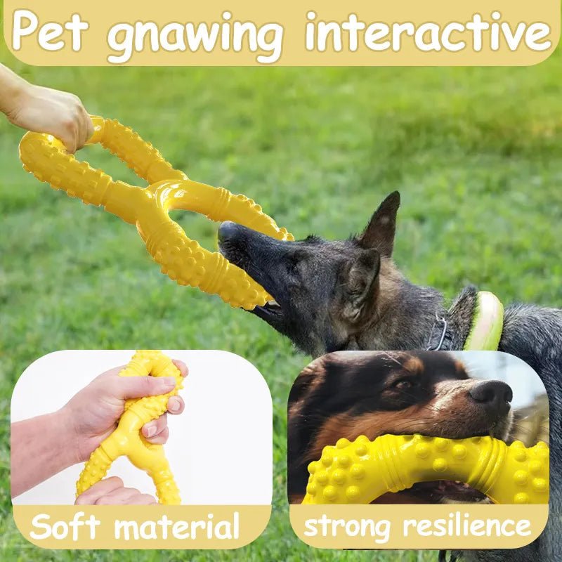 Interactive Teeth Grinding Machine Pet Toys: Pull Ring Dog Chewing Toys