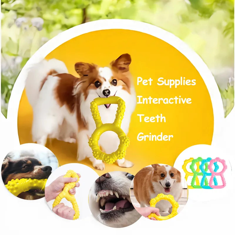 Interactive Teeth Grinding Machine Pet Toys: Pull Ring Dog Chewing Toys